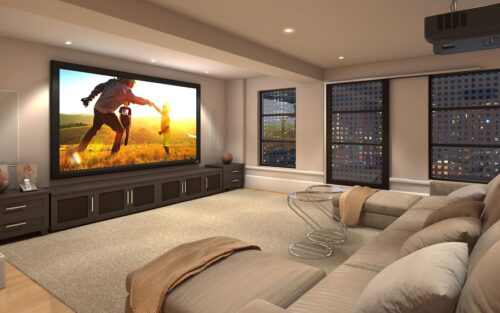 Ecran de projection home cinema 9:16 4K